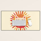 Happy Cat Happy Life Desk Mat Gallery Image 1