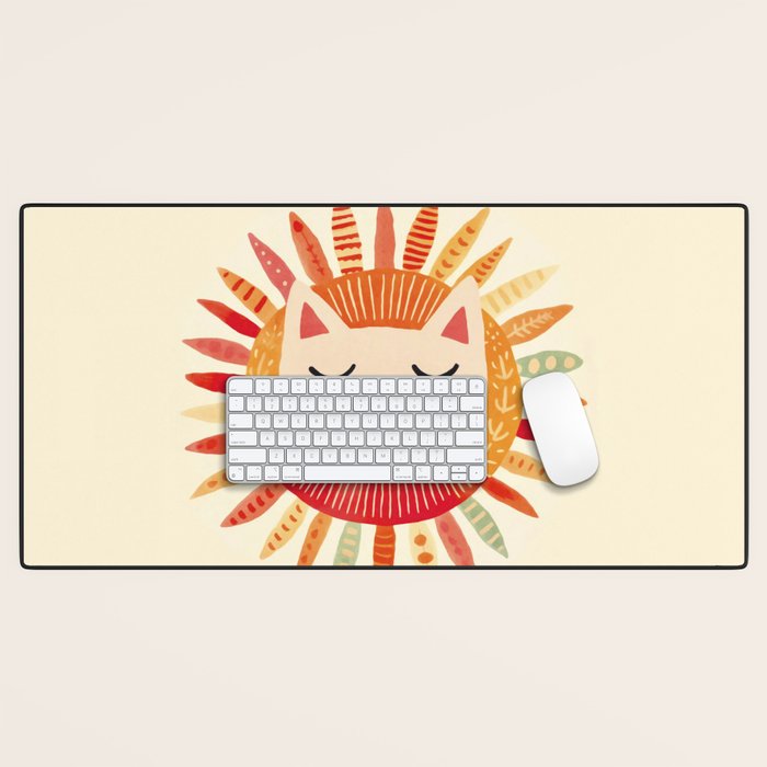 Happy Cat Happy Life Desk Mat Gallery Image 1