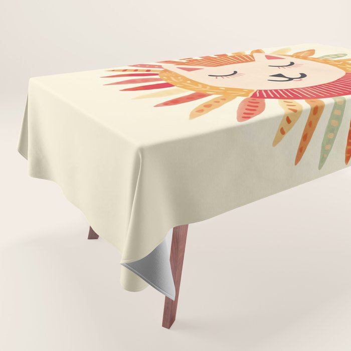 Happy Cat Happy Life Tablecloth Gallery Image 1