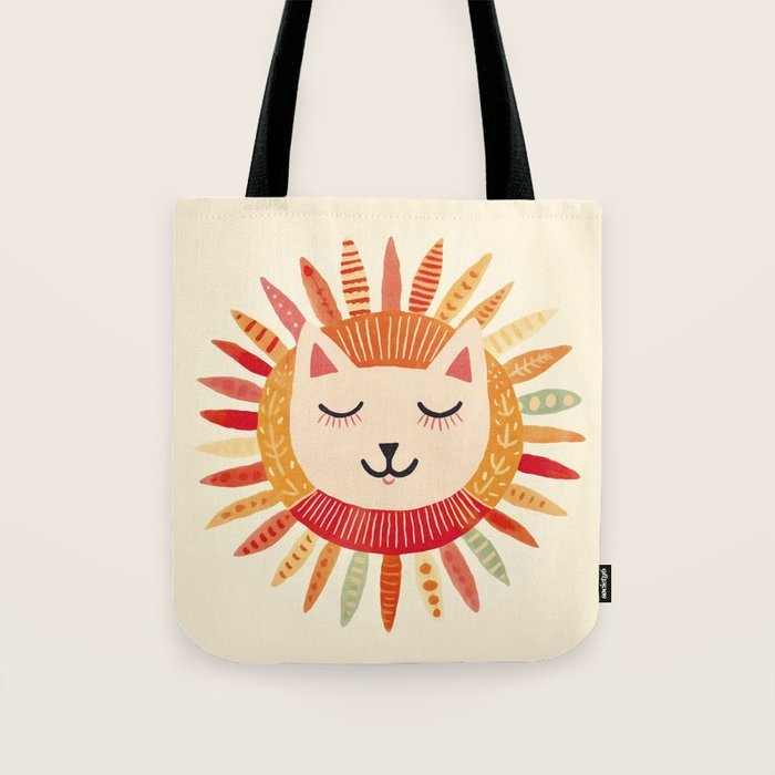 Happy Cat Happy Life Tote Bag Gallery Image 1