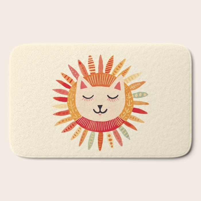 Happy Cat Happy Life Bath Mat Gallery Image 2