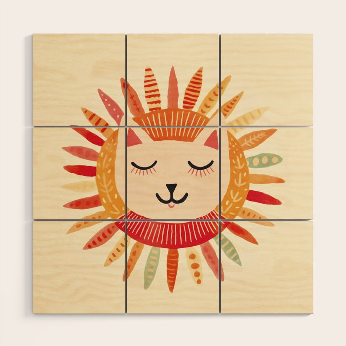 Happy Cat Happy Life Wood Wall Art Gallery Image 1