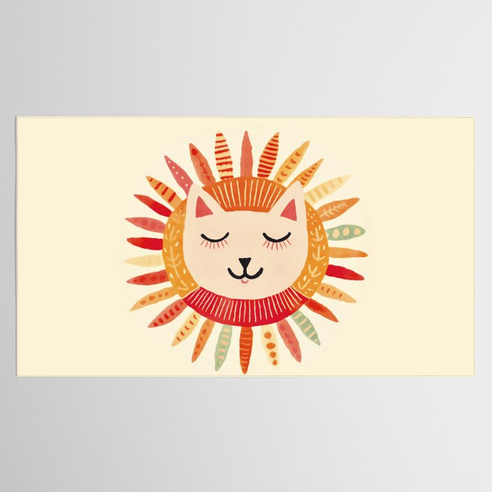 Happy Cat Happy Life Tablecloth Gallery Image 2