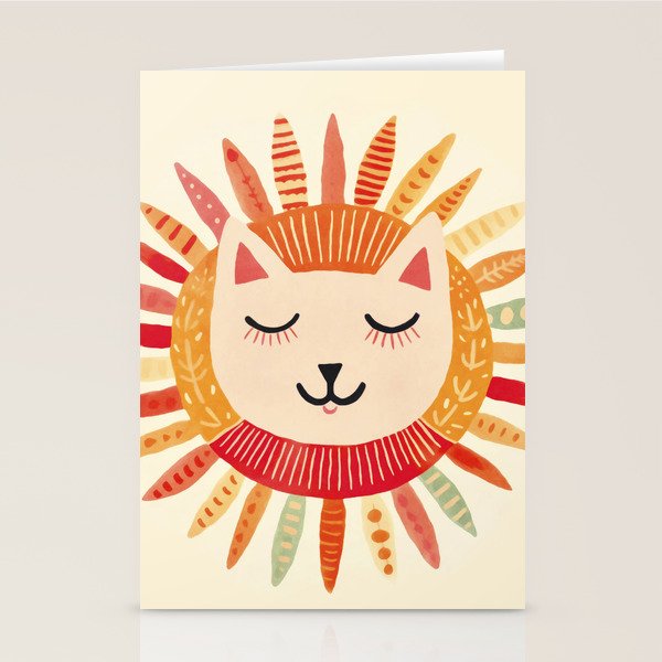 Happy Cat Happy Life Stationery Card Gallery Image 2