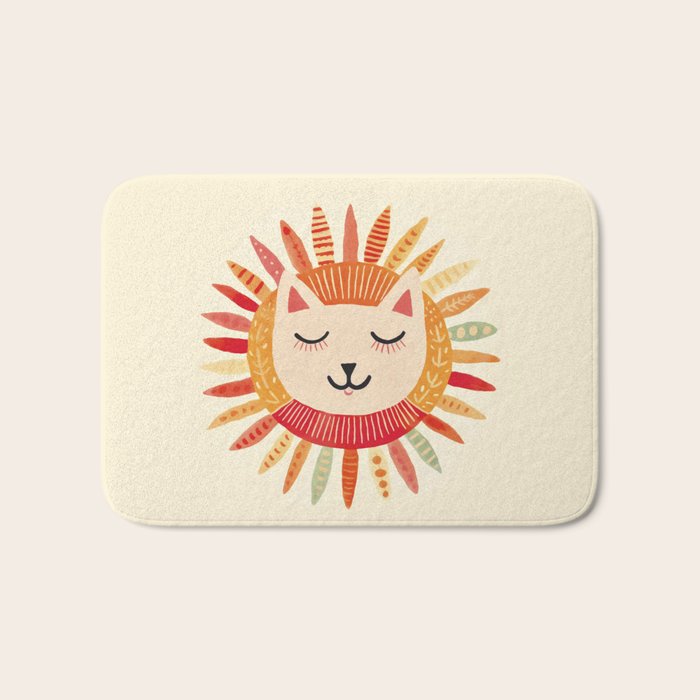 Happy Cat Happy Life Bath Mat Gallery Image 1
