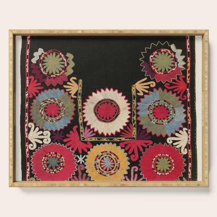 Lakai Uzbekistan Embroidery Print Serving Tray Gallery Image 1