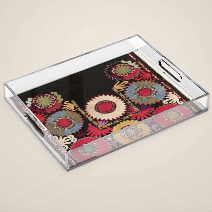 Lakai Uzbekistan Embroidery Print Acrylic Tray Gallery Image 1