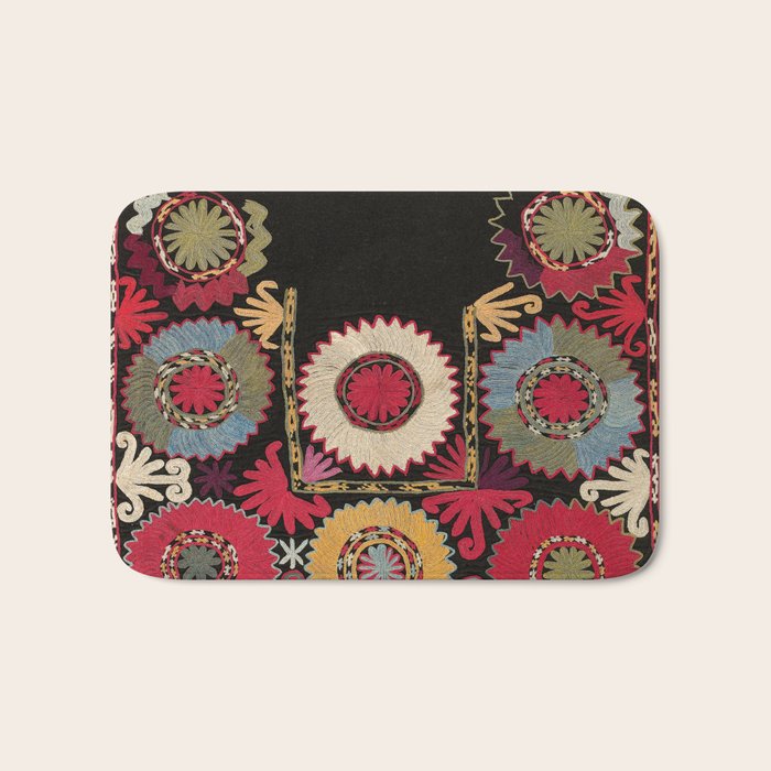 Lakai Uzbekistan Embroidery Print Bath Mat Gallery Image 1