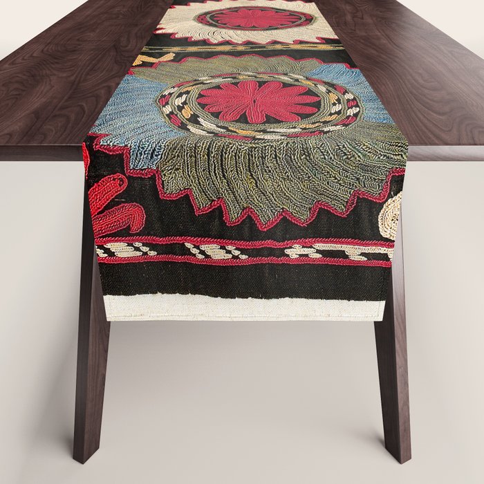 Lakai Uzbekistan Embroidery Print Table Runner Gallery Image 1