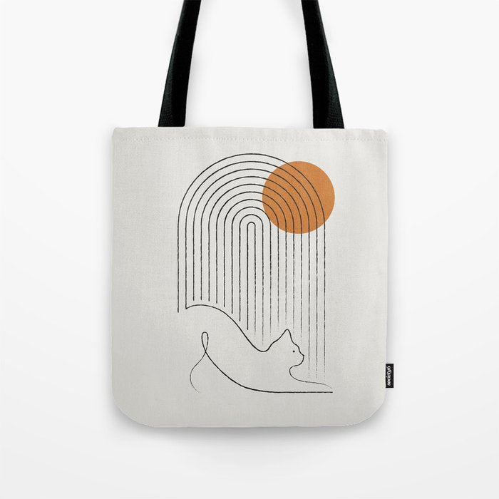 Cat Landscape 152 Tote Bag Gallery Image 1