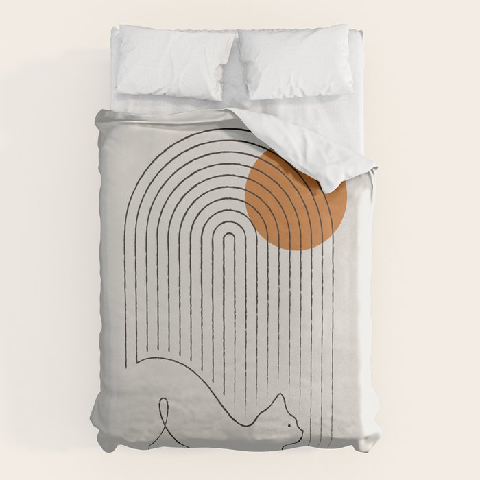 Cat Landscape 152 Duvet Cover Gallery Image 1