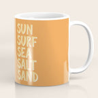 Sun Surf Sea Salt Sand Hand Lettering Coffee Mug Gallery Image 1