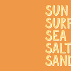 Sun Surf Sea Salt Sand Hand Lettering Coffee Mug Gallery Image 2
