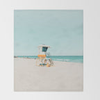 Aussie lifeguard Throw Blanket Gallery Image 2