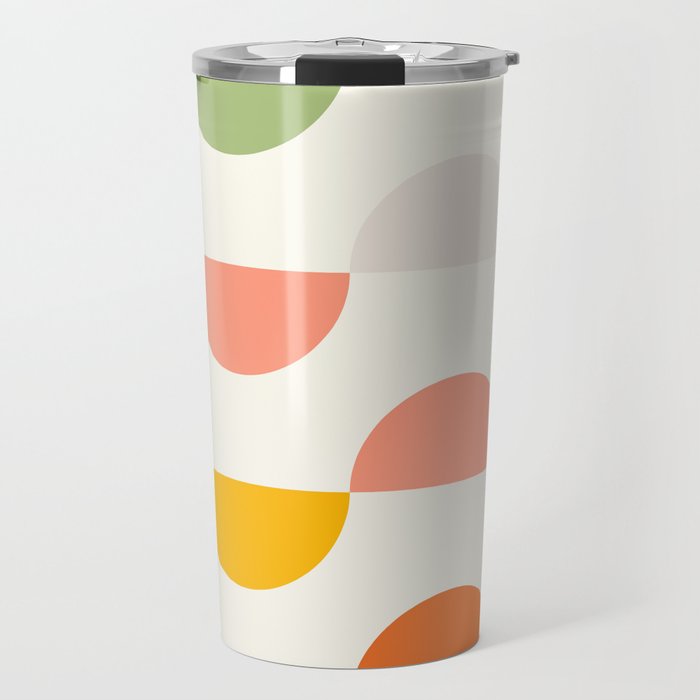Mid Century Modern Geometry Travel Mug Gallery Image 1