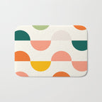 Mid Century Modern Geometry Bath Mat Gallery Image 1