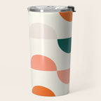 Mid Century Modern Geometry Travel Mug Gallery Image 2
