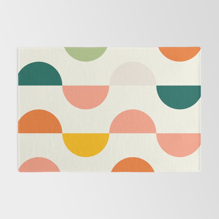 Mid Century Modern Geometry Rug Gallery Image 2