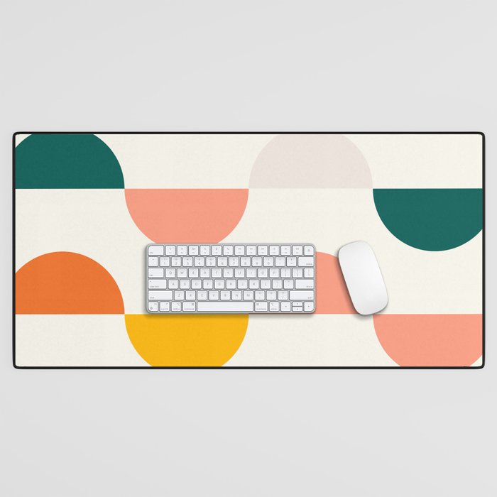 Mid Century Modern Geometry Desk Mat Gallery Image 1