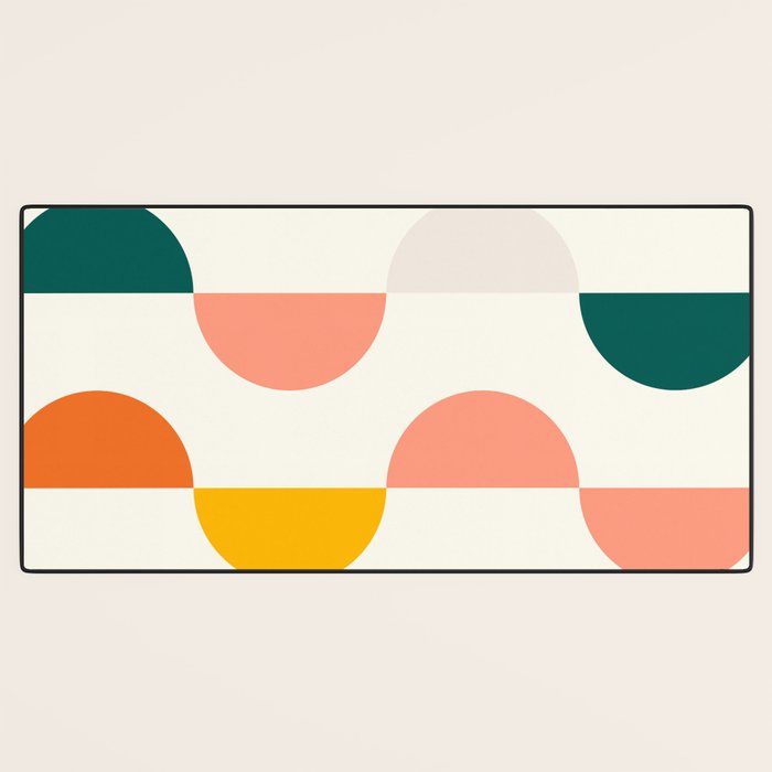 Mid Century Modern Geometry Desk Mat Gallery Image 3