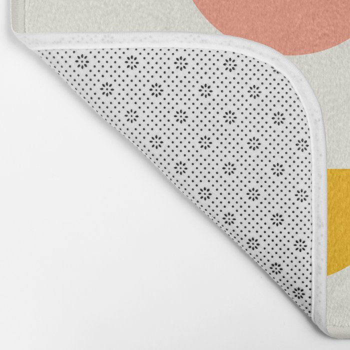Mid Century Modern Geometry Bath Mat Gallery Image 2