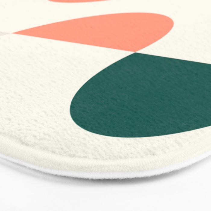 Mid Century Modern Geometry Bath Mat Gallery Image 3