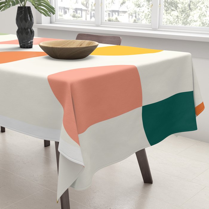 Mid Century Modern Geometry Tablecloth Gallery Image 3