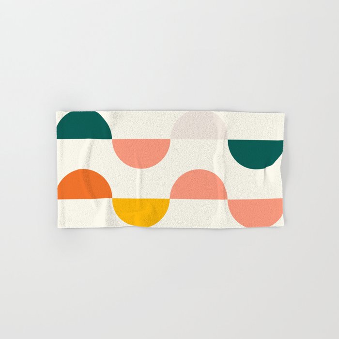 Mid Century Modern Geometry Bath Towel Gallery Image 1
