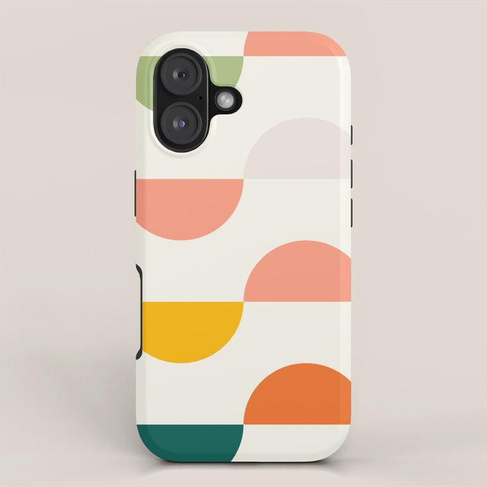 Mid Century Modern Geometry iPhone Case Gallery Image 1