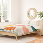 Mid Century Modern Geometry Duvet Cover Gallery Image 2