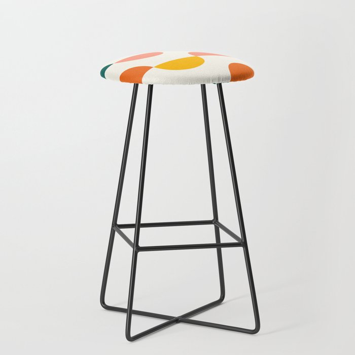 Mid Century Modern Geometry Stool Gallery Image 1