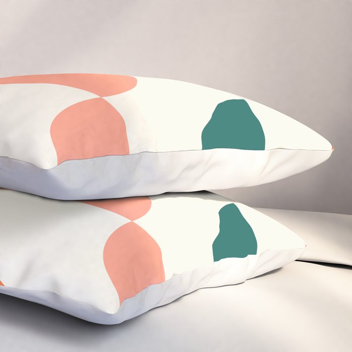 Mid Century Modern Geometry Pillow Sham Gallery Image 3