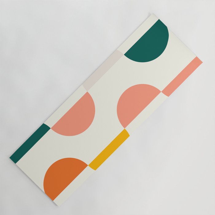 Mid Century Modern Geometry Yoga Mat Gallery Image 1