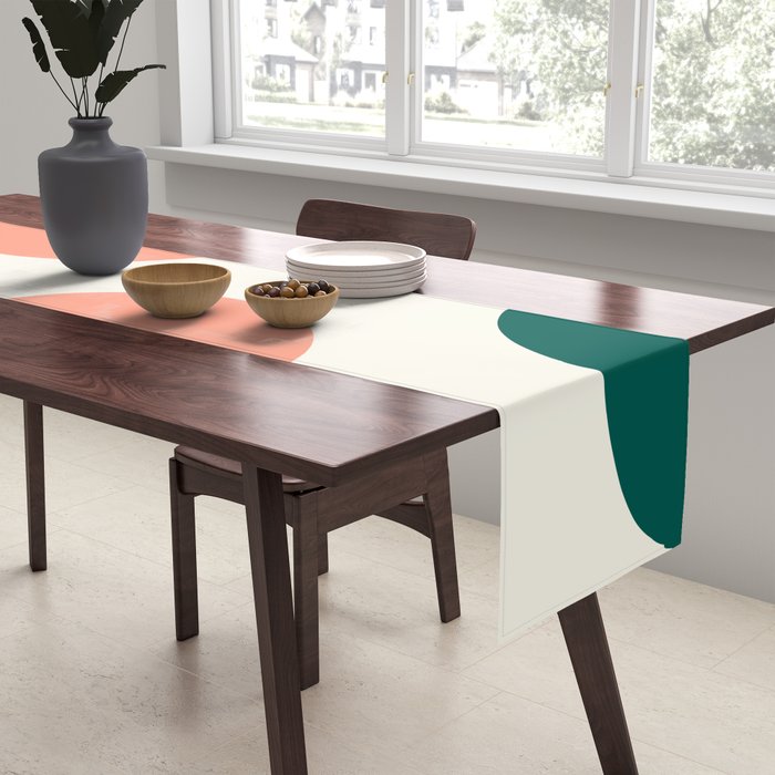 Mid Century Modern Geometry Table Runner Gallery Image 2