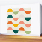 Mid Century Modern Geometry Wall Mural Gallery Image 2