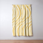 Wavy Stripes XLIV - Pastel Yellow Window Curtain Gallery Image 3