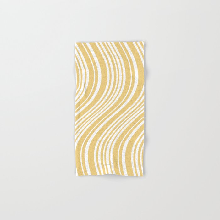 Wavy Stripes XLIV - Pastel Yellow Bath Towel Gallery Image 1