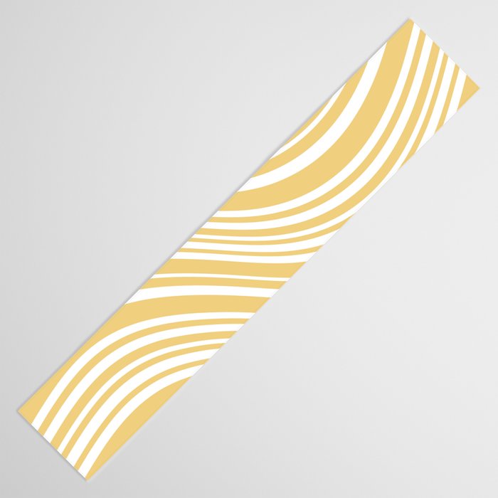 Wavy Stripes XLIV - Pastel Yellow Table Runner Gallery Image 3