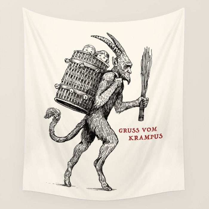 Gruss vom Krampus Wall Tapestry Gallery Image 1