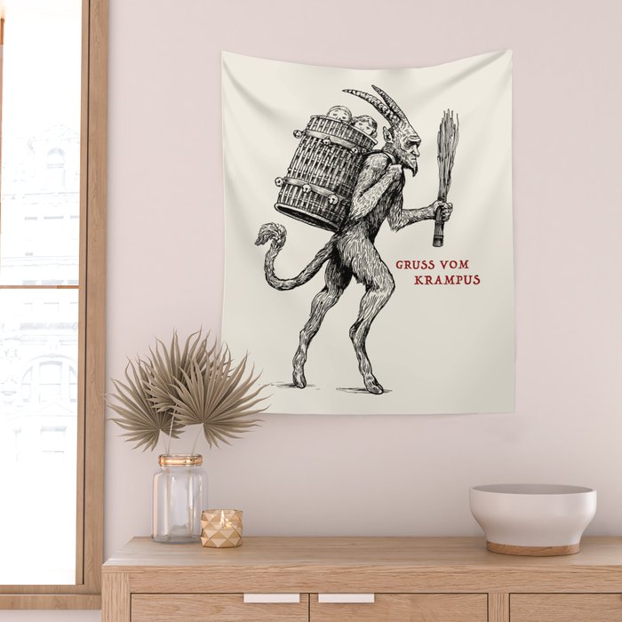 Gruss vom Krampus Wall Tapestry Gallery Image 2