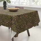 Leopard Spots Olive Tablecloth Gallery Image 3
