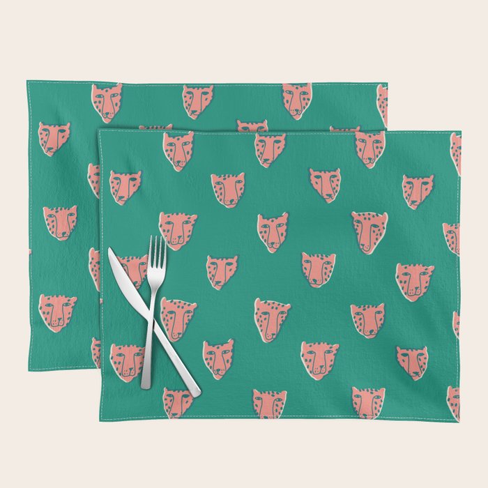 Pink pantehrs Placemat Gallery Image 1