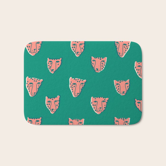Pink pantehrs Bath Mat Gallery Image 1