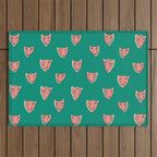 Pink pantehrs Outdoor Rug Gallery Image 1