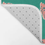 Pink pantehrs Bath Mat Gallery Image 2