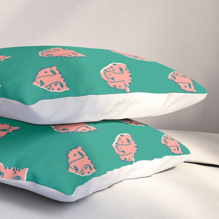 Pink pantehrs Pillow Sham Gallery Image 3