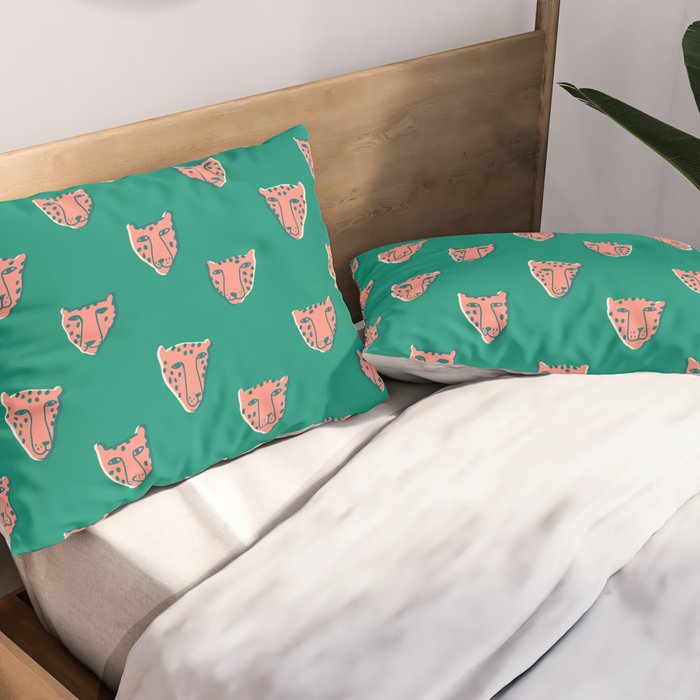Pink pantehrs Pillow Sham Gallery Image 2