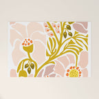 Light Backyard flower modern floral illustration  Welcome Mat Gallery Image 1