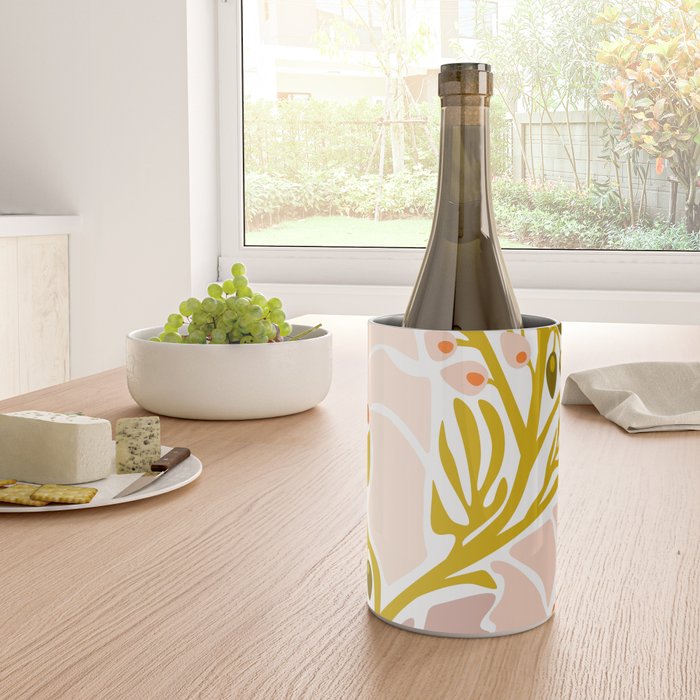 Light Backyard flower modern floral illustration  Wine Chiller Gallery Image 4