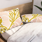 Light Backyard flower modern floral illustration  Pillow Sham Gallery Image 2